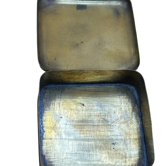 Brass Bait Boxes Worms Maggots Gorpcore Brass Antique trinket hinged nestle - Picture 8 of 13